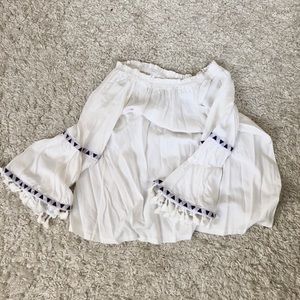 Tops - Bell sleeve tassel top Tops - Bell sleeve tassel top